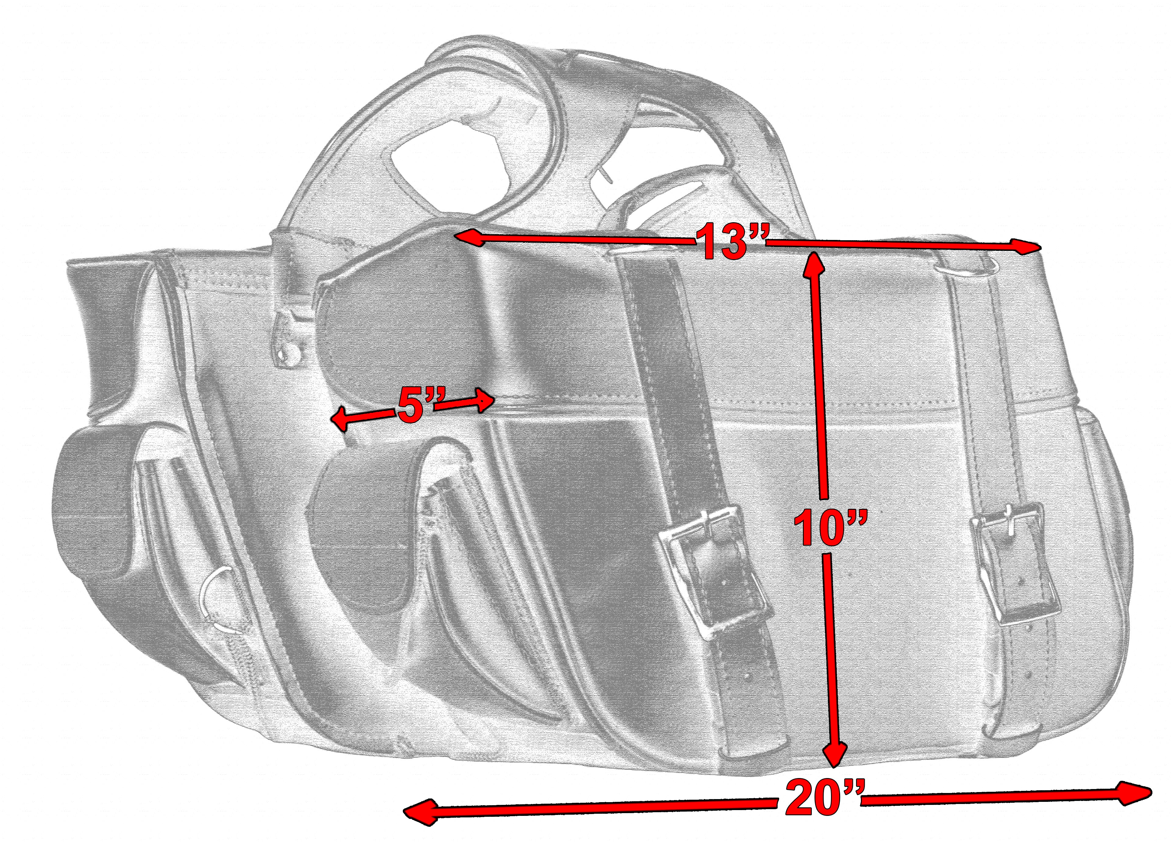 DS Two Strap Saddle Bag